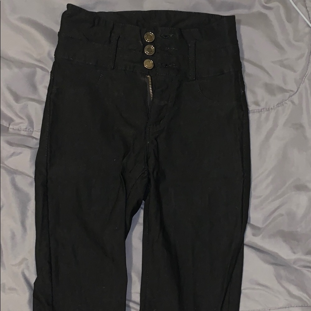 Ibiza High Rise Push Up Black Jeans/Jeggings